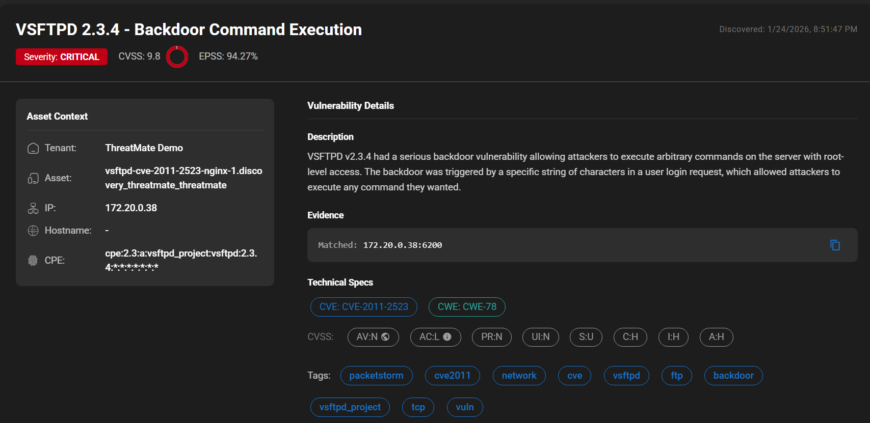 Automated Penetration Testing Dashboard